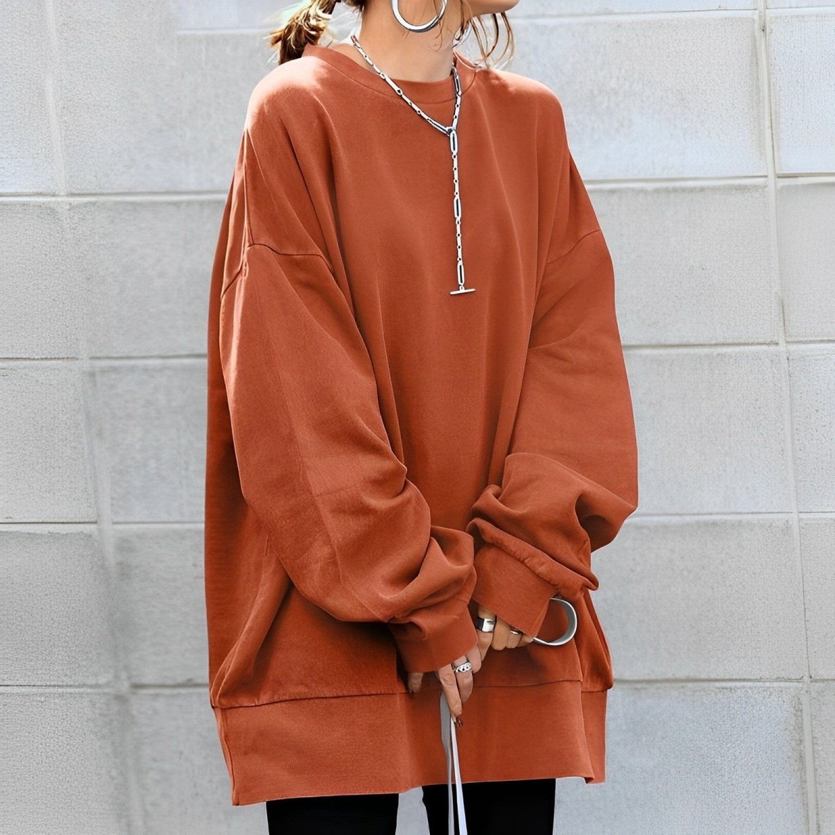 Women's oversized pullover sweatshirt - Nalani - UK Fashion Clothing and Decor