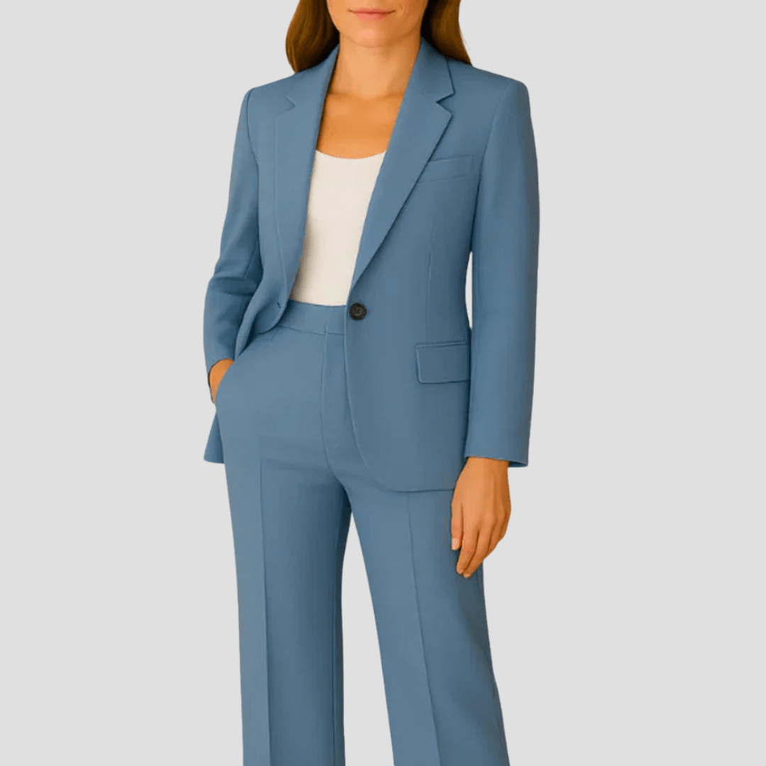 Women's Pant Suit - 2-Piece Blazer and Trousers Set - Nalani - Fashion Clothing and Decor