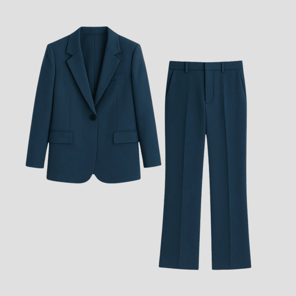 Women's Pant Suit - 2-Piece Blazer and Trousers Set - Nalani - Fashion Clothing and Decor