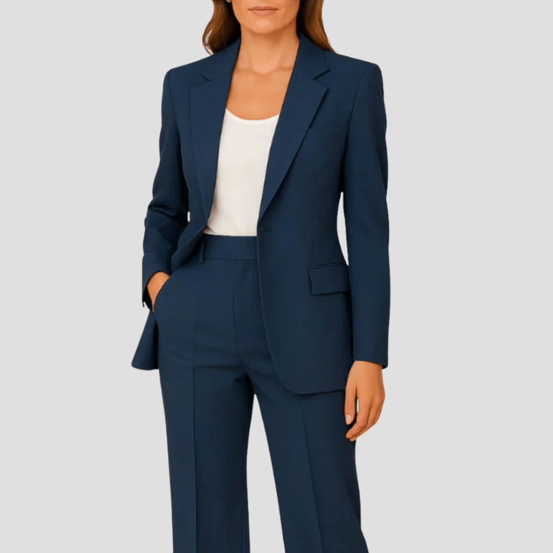 Women's Pant Suit - 2-Piece Blazer and Trousers Set - Nalani - Fashion Clothing and Decor