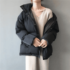 Women’s Parka Winter Jacket – Oversized Fit – Quilted Insulation – High Collar – Snap Closure - Nalani - UK Fashion Clothing and Decor