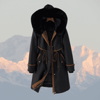 Women’s Parka Winter Jacket – Quilted Lining – Faux Fur Hood – Adjustable Waist – Zip Closure - Nalani - UK Fashion Clothing and Decor
