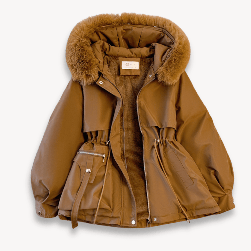 Women’s Parka Winter Jacket – Water - Resistant – Faux Fur Lining – Hood – Adjustable Fit - Nalani - UK Fashion Clothing and Decor