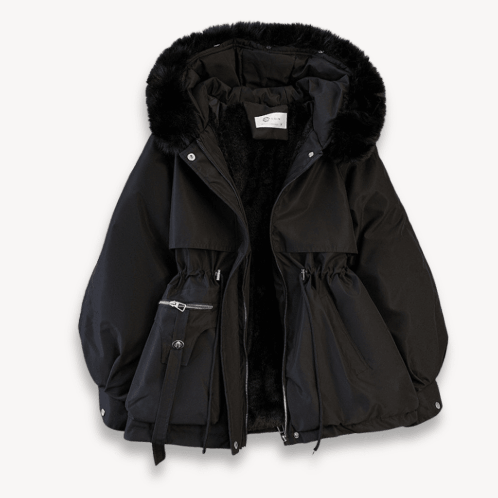 Women’s Parka Winter Jacket – Water - Resistant – Faux Fur Lining – Hood – Adjustable Fit - Nalani - UK Fashion Clothing and Decor