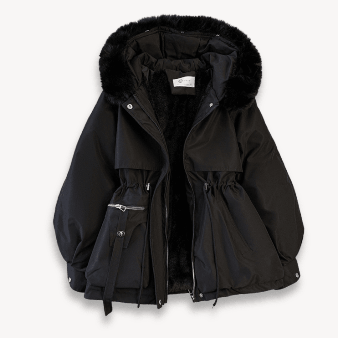 Women’s Parka Winter Jacket – Water - Resistant – Faux Fur Lining – Hood – Adjustable Fit - Nalani - UK Fashion Clothing and Decor
