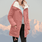 Women’s Parka Winter Jacket – Water - Resistant – Plush Lined – Hooded – Adjustable Waist – Mid - Length - Nalani - UK Fashion Clothing and Decor