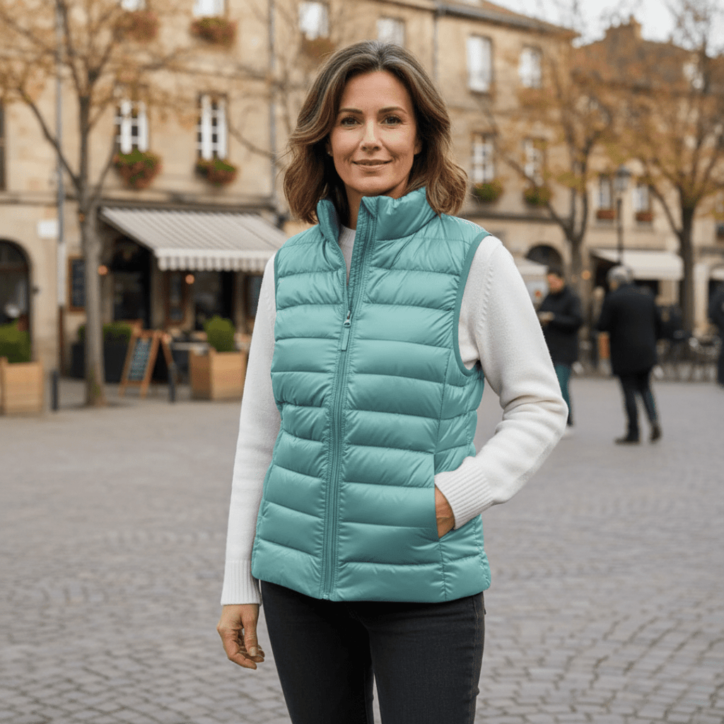 Womens Puffer Vest Lightweight Quilted Insulation Sleeveless - Nalani - UK Fashion Clothing and Decor