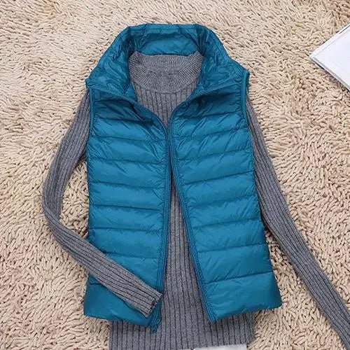 Womens Puffer Vest Lightweight Quilted Insulation Sleeveless - Nalani - UK Fashion Clothing and Decor