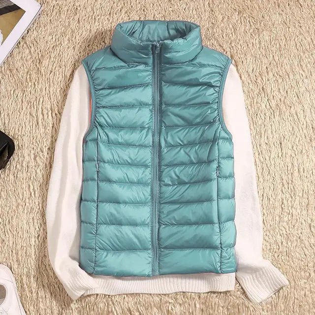 Womens Puffer Vest Lightweight Quilted Insulation Sleeveless - Nalani - UK Fashion Clothing and Decor