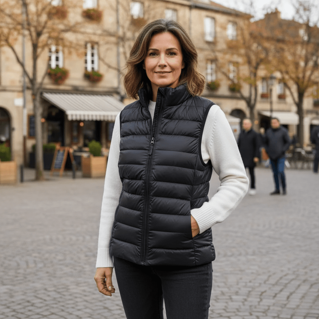 Womens Puffer Vest Lightweight Quilted Insulation Sleeveless - Nalani - UK Fashion Clothing and Decor