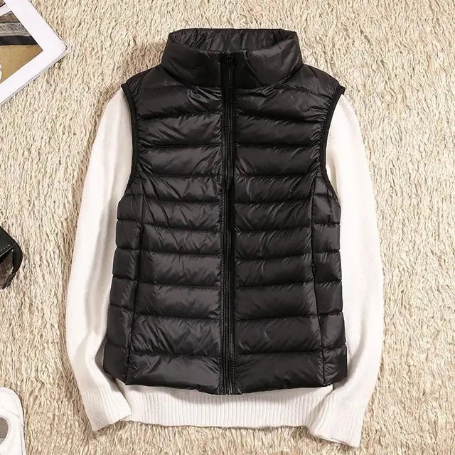 Womens Puffer Vest Lightweight Quilted Insulation Sleeveless - Nalani - UK Fashion Clothing and Decor