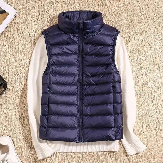 Womens Puffer Vest Lightweight Quilted Insulation Sleeveless - Nalani - UK Fashion Clothing and Decor
