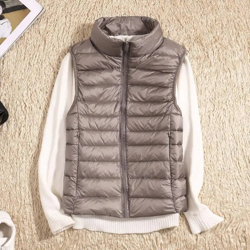 Womens Puffer Vest Lightweight Quilted Insulation Sleeveless - Nalani - UK Fashion Clothing and Decor