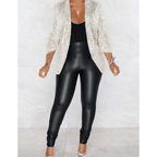 Women's Sequin Blazer | Ruched - Nalani - Fashion Clothing and Decor
