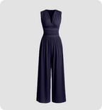 Womens Sleeveless Jumpsuit Flattering Fit For Effortless Elegance - Nalani - UK and AUS Fashion Clothing and Decor
