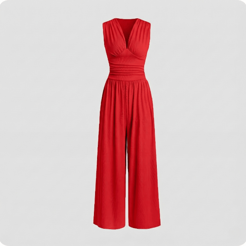 Womens Sleeveless Jumpsuit Flattering Fit For Effortless Elegance - Nalani - UK and AUS Fashion Clothing and Decor