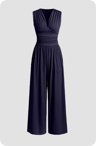 Womens Sleeveless Jumpsuit Flattering Fit For Effortless Elegance - Nalani - UK and AUS Fashion Clothing and Decor