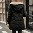 Women’s Trench Coat – Quilted Padded – Slim Fit – Fleece Lined – Hooded – Zip Closure - Nalani - UK Fashion Clothing and Decor