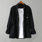 Women’s Trench Coat – Relaxed Fit – Zipper Front – Adjustable Waist – Utility Style - Nalani - UK Fashion Clothing and Decor