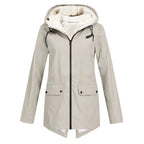 Women’s Trench Coat – Waterproof – Fleece Lined – Hooded – Tailored Fit – Mid Length - Nalani - UK Fashion Clothing and Decor