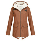 Women’s Trench Coat – Waterproof – Fleece Lined – Hooded – Tailored Fit – Mid Length - Nalani - UK Fashion Clothing and Decor