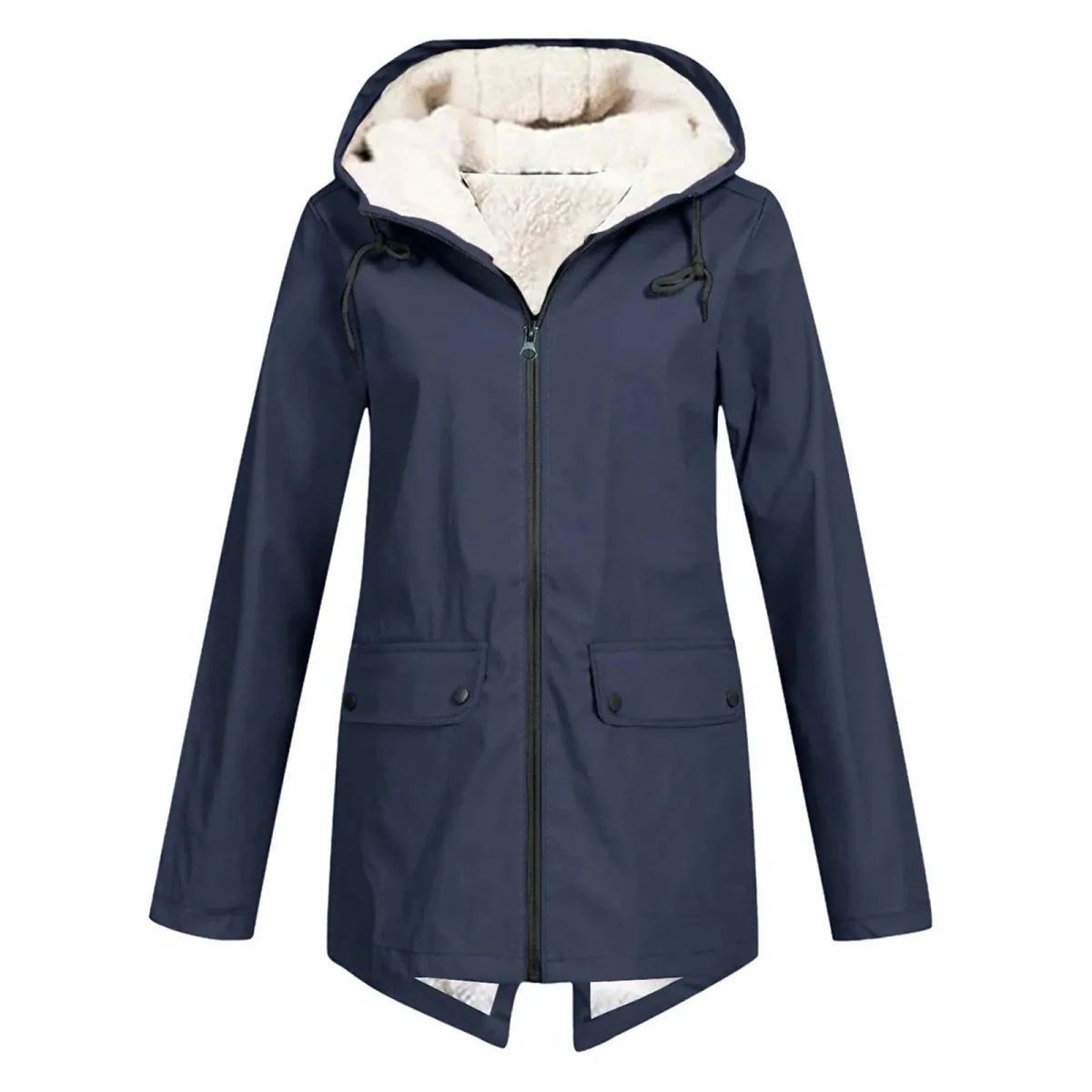 Women’s Trench Coat – Waterproof – Fleece Lined – Hooded – Tailored Fit – Mid Length - Nalani - UK Fashion Clothing and Decor