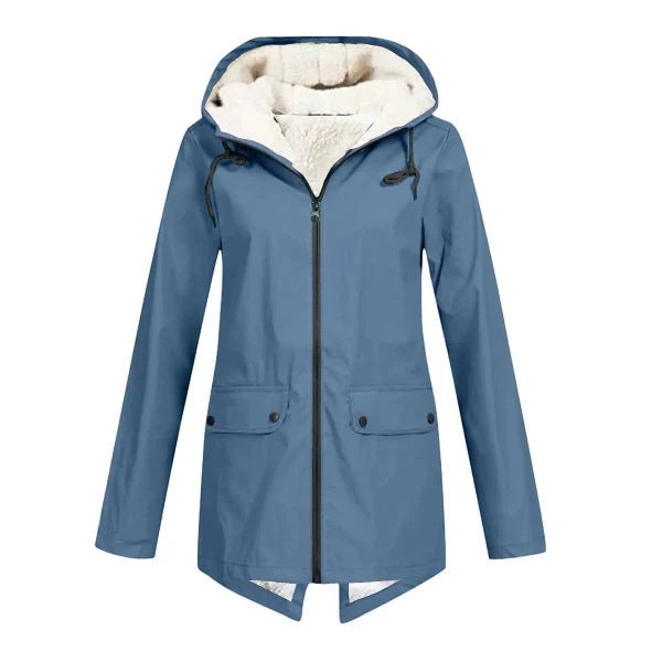 Women’s Trench Coat – Waterproof – Fleece Lined – Hooded – Tailored Fit – Mid Length - Nalani - UK Fashion Clothing and Decor