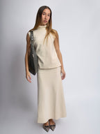 Women’s Vegan Leather Hobo Handbag - Large Shoulder Bag with Zip Pockets - Nalani - Fashion Clothing and Decor