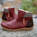 Women's Water-Repellent Ankle Boots – Booties with Side Zip & Non-Slip Tread, 5 Colors, EU 34–44 – Luna - Nalani - Fashion Clothing and Decor