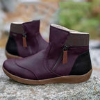 Women's Water-Repellent Ankle Boots – Booties with Side Zip & Non-Slip Tread, 5 Colors, EU 34–44 – Luna - Nalani - Fashion Clothing and Decor