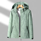 Women’s Waterproof Jacket – Lightweight Wind - Resistant – Adjustable Hood – Zip Pockets - Nalani - UK Fashion Clothing and Decor