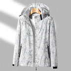 Women’s Waterproof Jacket – Lightweight Wind - Resistant – Adjustable Hood – Zip Pockets - Nalani - UK Fashion Clothing and Decor
