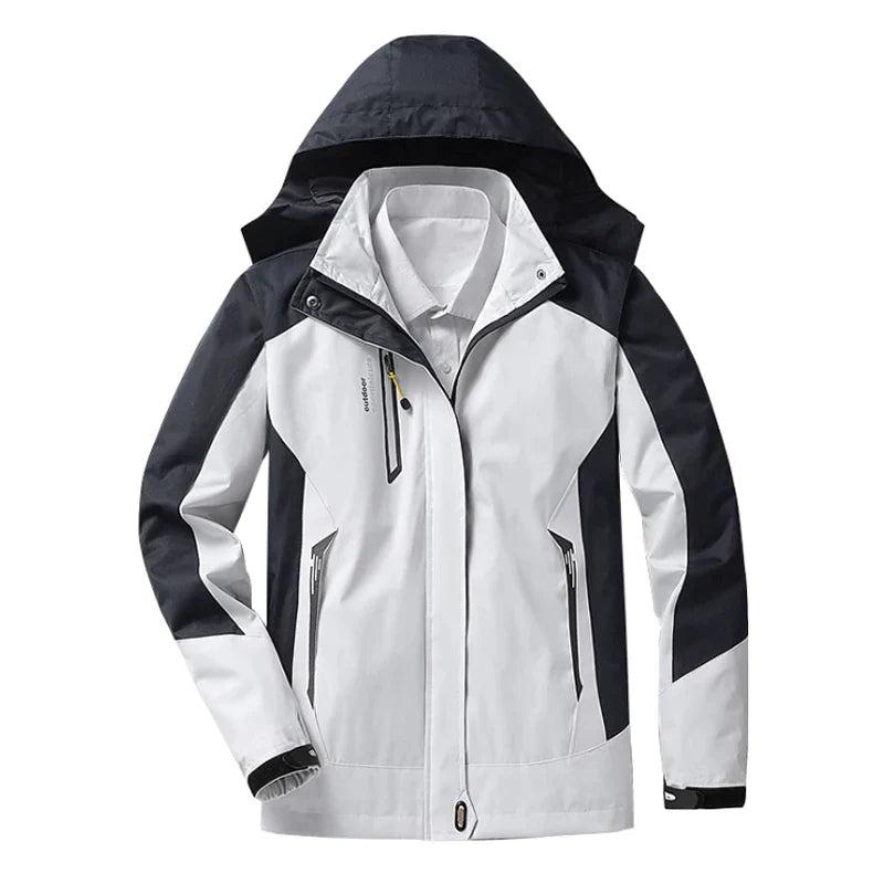 Womens Waterproof Rain Jacket Hooded With Zippered Pockets - Nalani - UK Fashion Clothing and Decor