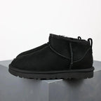 Women's Winter Ankle Boots With Fur Lining And Black Platform - Nalani - UK Fashion Clothing and Decor