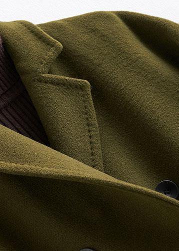 Woolen Long Winter Coat Double Breasted Plus Size Style - Nalani - UK Fashion Clothing and Decor