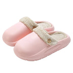 Zahara | Waterproof Winter Plush Slippers for Women & Men - Warm Thermal House Shoes with Detachable Fleece Lining & Anti-Slip Rubber Sole - Nalani - Fashion Clothing and Decor