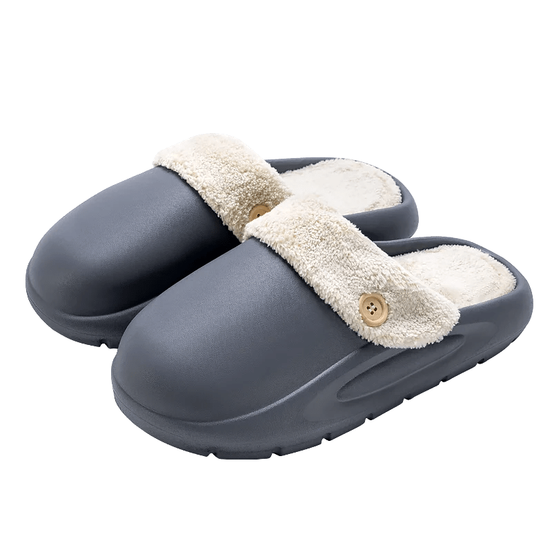 Zahara | Waterproof Winter Plush Slippers for Women & Men - Warm Thermal House Shoes with Detachable Fleece Lining & Anti-Slip Rubber Sole - Nalani - Fashion Clothing and Decor