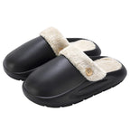 Zahara | Waterproof Winter Plush Slippers for Women & Men - Warm Thermal House Shoes with Detachable Fleece Lining & Anti-Slip Rubber Sole - Nalani - Fashion Clothing and Decor
