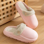 Zahara | Waterproof Winter Plush Slippers for Women & Men - Warm Thermal House Shoes with Detachable Fleece Lining & Anti-Slip Rubber Sole - Nalani - Fashion Clothing and Decor