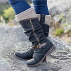 Zahara | Winter Boots for Women | Detail Knit Cuff - Nalani - Fashion Clothing and Decor