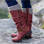 Zahara | Winter Boots for Women | Detail Knit Cuff - Nalani - Fashion Clothing and Decor