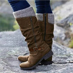 Zahara | Winter Boots for Women | Detail Knit Cuff - Nalani - Fashion Clothing and Decor
