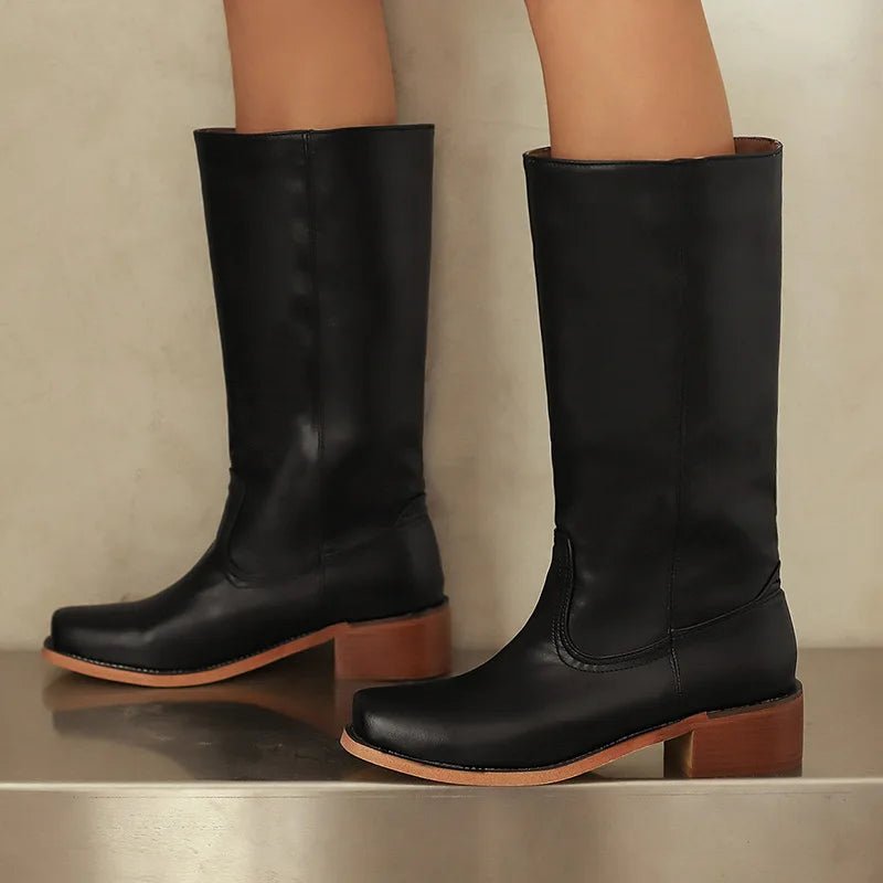 Zahara | Women's Classic Knee-High Boots - Tall Riding Dress Boots - Nalani - Fashion Clothing and Decor