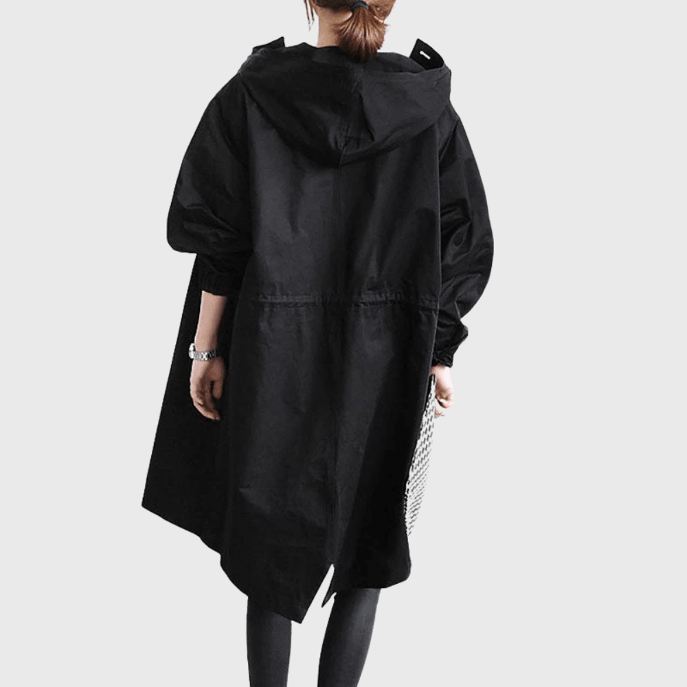 Zahara | Women’s Coat | Trench Longline Hooded - Nalani - Fashion Clothing and Decor