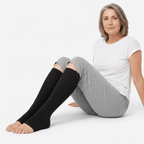 Zipper Support Socks – Open Toe Zip-Up Socks for Men & Women, Easy On & Off, Beige or Black, S–XXL - Nalani - Fashion Clothing and Decor