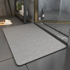 Microsuede Bath Mat – Quick Dry Non-Slip Thin Bathroom Rug, Soft & Absorbent, 0.14 in Thick, 4 Colors, 3 Sizes