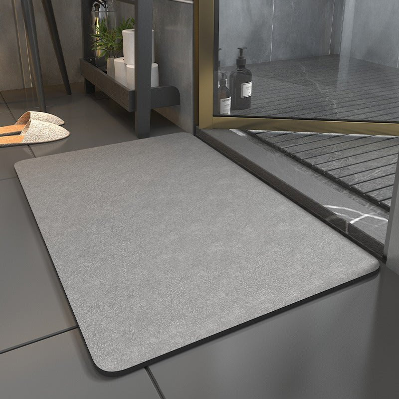 Microsuede Bath Mat – Quick Dry Non-Slip Thin Bathroom Rug, Soft & Absorbent, 0.14 in Thick, 4 Colors, 3 Sizes