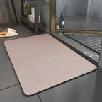 Microsuede Bath Mat – Quick Dry Non-Slip Thin Bathroom Rug, Soft & Absorbent, 0.14 in Thick, 4 Colors, 3 Sizes