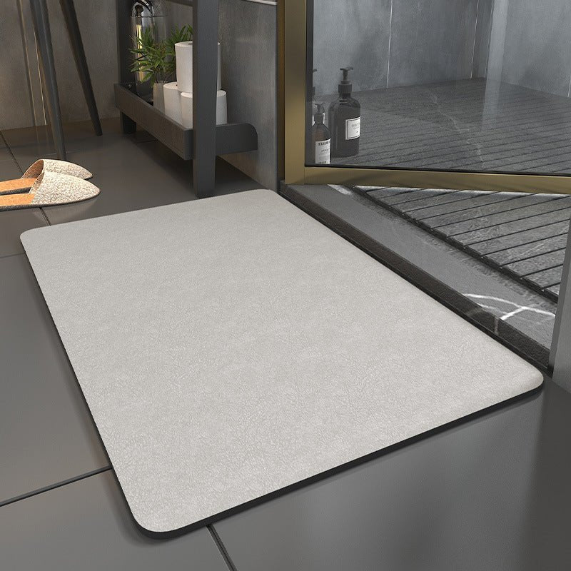 Microsuede Bath Mat – Quick Dry Non-Slip Thin Bathroom Rug, Soft & Absorbent, 0.14 in Thick, 4 Colors, 3 Sizes