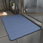 Microsuede Bath Mat – Quick Dry Non-Slip Thin Bathroom Rug, Soft & Absorbent, 0.14 in Thick, 4 Colors, 3 Sizes